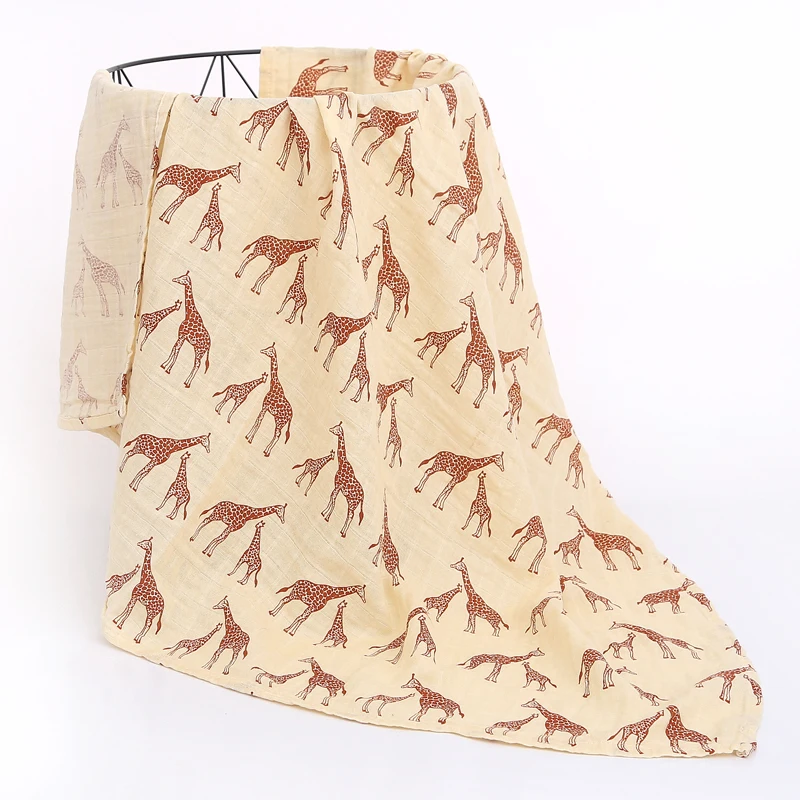 120X110cm Baby Blankets Newborn Muslin Swaddle Blanket Cotton Gauze Blan... - $31.95