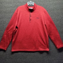 Callaway Men&#39;s Sz XL Quarter Snap Red Golf Pullover Thin Sweatshirt - £16.75 GBP