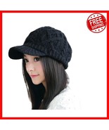 Elegant Winter Wool Newsboy Hat with Soft Fleece Lining &amp; Sun Protection - $728.12 MXN