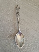 Westmoreland 4&quot; baby infant spoon 925 Sterling Silver Milburn Rose - $18.81