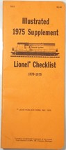 Lionel Train O/O27 Gauge Illustrated Checklist Guide 1970-1975 Ladd Publ... - $6.00