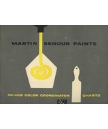 Martin Senour Paints Nu Hue Color Coordinator Charts Wire Bound Book 1949 - £76.31 GBP