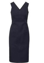 NWT Banana Republic Bi-Stretch Double-V Sheath Dress, Navy, sz 2 #267605... - $41.00