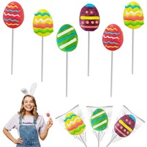 Happy Easter Egg Lollipops Suckers Fat Free Individually Wrapped Easter Egg Pops - £18.39 GBP