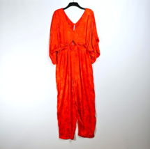 Asos Design - NEW - Cut Out Kimono Sleeve Jumpsuit - Jacquard Orange - U... - $27.64
