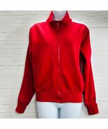 New Theo &amp; Spence Women’s Size Small Zip Front Red/White Side Stripe Top - €30,85 EUR