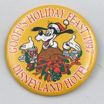 Vintage 1997 Disneyland Hotel Goofy&#39;s Kitchen Holiday Feast Souvenir But... - $9.49