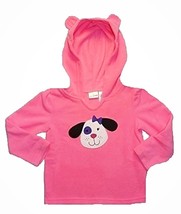 Jumping Beans Girl&#39;s 24 Months Pink Fleece Puppy Dog Hooded Jacket, - $7.91