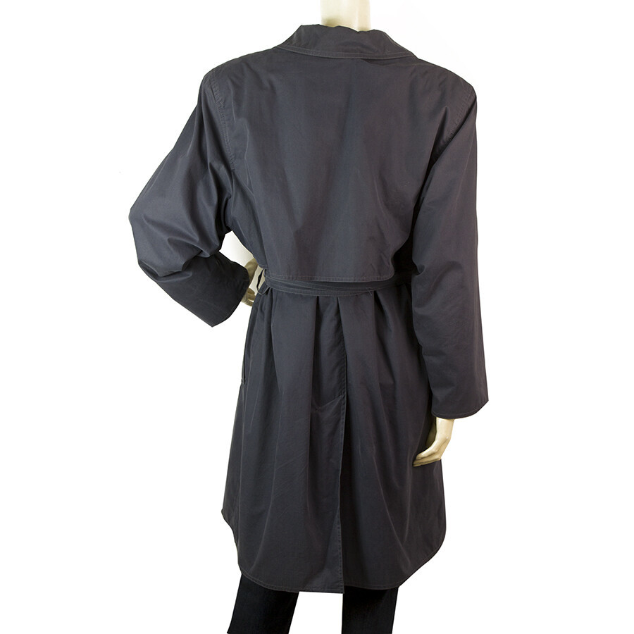 Marella Woman's Belted Blue Cotton Trench Double Brusted Jacket Coat sz US 6 Item image 2