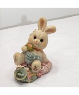 Patchwork bunny figurine K&#39;s Collection Resin - £7.96 GBP