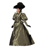 Tabi&#39;s Characters Women&#39;s Blue Victorian Era Dress Theater Costume Large - £358.34 GBP