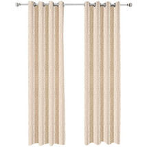 Anyhouz 500cm Curtains Beige Modern Luxury Retro Style Texture for Living Room B - £103.51 GBP