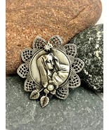 Madonna antique silver pin, antique silver brooch, religious pins, relig... - £7.86 GBP