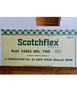 3M Scotchflex flat cable No. 700 4 conductor 26 AWG Solid Round wire for... - £27.52 GBP