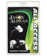 JASON ALDEAN 2005 Hicktown Concert Tour ALL ACCESS Laminate Pass COUNTRY... - $921.44 MXN