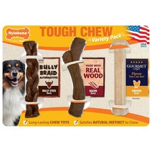 Nylabone Dog Bones Nylabones For Dogs Nyla Bone Tough Chew Toys Stick Treats New - £32.76 GBP