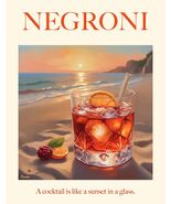 Generic NEGRONI COCKTAIL DRINK SAYING POSTER - CASSOLINO - KRUGERS POSTE... - $26.68 CAD+
