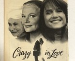 Crazy In Love Tv Guide Print Ad Advertisement Holly Hunter Gena Rowlands... - $5.93
