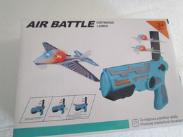 Air Battle Continuous Launch Catapult Plane Toy Airplane Outdoor Toy for 3+ - £10.14 GBP
