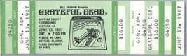 Grateful Dead Mail Away Untorn Ticket Stumpf Juni 13 1987 Ventura California - £62.79 GBP