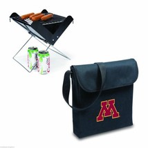 New Minnesota Golden Gophers Charcoal V-GRILL Portable Tailgate Ncaa Bbq Nib ! - $26.72