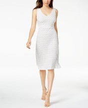 Vince Camuto Womens Crisscross Back a Line Dress Color New Ivory Size Small - £60.83 GBP