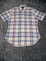 Men&#39;s Ralph Lauren Shirt Size M Plaid Classic Fit Short Sleeve - $17.99