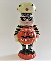 Hershey&#39;s World Collectible 1998 Happy Halloween Elf Kurt Adler Figurine Pumpkin - £18.49 GBP