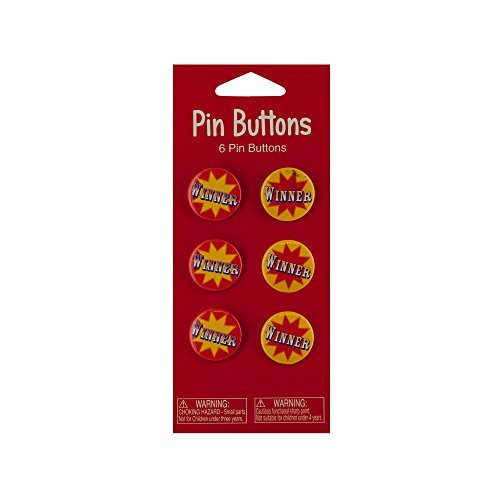 Kole Imports Big Top Winner Party Favor Buttons - $1.23