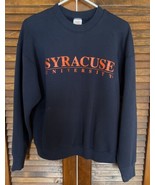 Vintage Syracuse Crewneck Sweatshirt 90s University Pullover Navy Blue S... - £19.50 GBP