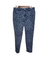 Chico’s 1.5 (10) Women’s Ankle Blue Floral Print Denim Jeans  - $25.21