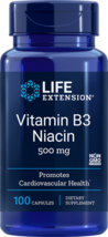Life Extension B3 Niacin 500 MG 100 Caps - $5.94