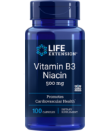 Life Extension B3 Niacin 500 MG 100 Caps - $110.27 MXN