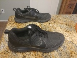 Nike Explorer 2 Black Lightweight Golf Shoes 849957-001 Soft Spikes Men&#39;... - $48.51