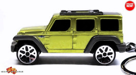  ⛺ HTF KEYCHAIN JEEP WRANGLER RESCUE GREEN CUSTOM Ltd Ed.GREAT GIF - $45.98