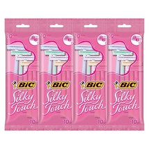 NEW BIC Silky Touch Women&#39;s Twin Blade Disposable Razors 40 count pastel... - $16.95