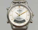 Peugeot Watch Women 32mm Silver Tone Stretch  Band New Battery - $29.69