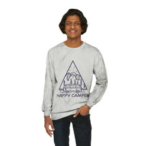 Unisex Color Blast Happy Camper Crewneck Sweatshirt, 80 20 Cotton Poly, Medium,  - $73.13+