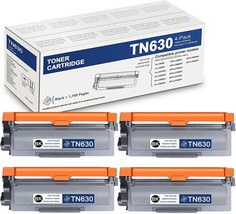 4 PACK TN660 Toner Cartridge black for Brother TN630 TN660 MFC-L2700DW HL-L2300D - £38.55 GBP