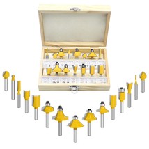 Router Bits Set Of 15 Pieces 1/4 Inch Woodwork Tools For, 15Pcs 1/4 Shank - $722.91 MXN