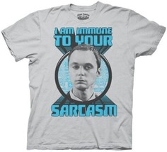 The Big Bang Theory Sheldon I Am Immune to Your Sarcasm T-Shirt NEW UNWORN - $17.99