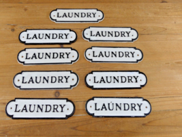 9 Cast Iron Laundry Room Sign Style Cast Iron Door Resale *Small Defects** - £23.52 GBP