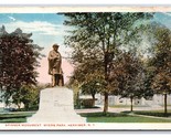 General Spinner Monument Myers Park Herkimer New York NY WB Postcard S13 - £2.33 GBP
