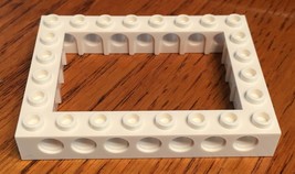 Lego Technic Brick w/open center 6x6 - PN 32532 - 2 pcs - White - New - £6.12 GBP
