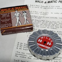 VTG Walk-A-Matic Pedometer For Walkers &amp; Joggers Instructions &amp; Box 1985... - $12.95