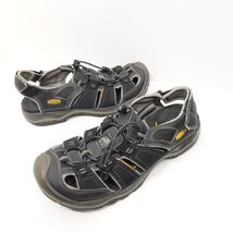 KEEN Rialto II H2 Black/Red Sandals American Built Sport Waterproof Men’... - $31.49