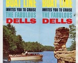 Soma Boat Line Brochure Cruise the Fabulous Wisconsin Dells Wisconsin 19... - $17.82
