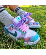 51&quot; 130cm Tie Dye Two Tone Twisted Rope Shoelaces For Dunk SB Low Purple... - $182.74 MXN