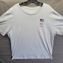 Under Armour T Shirt Mens Sz XXL Gray USA Land Of The Free Home Of The B... - £15.13 GBP