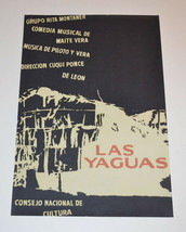 Cuban Theater Poster Art.Home or Room Decoration.Las Yaguas.Musical comedy.Shack - £18.98 GBP